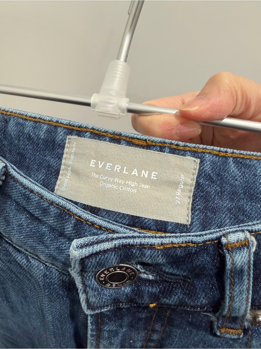 Everlane The Curvy Way-High Jean - Dark Blue size 27 regular - Picture 4 of 4